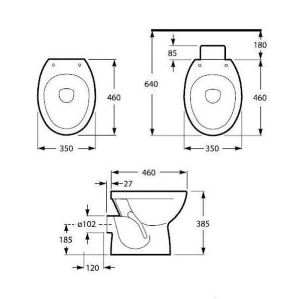 Polo podna WC šolja baltik 