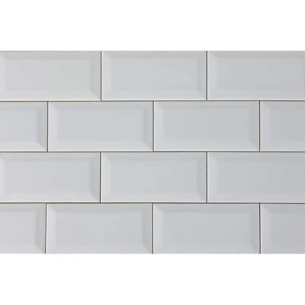 Biselado Blanco 10x20cm 