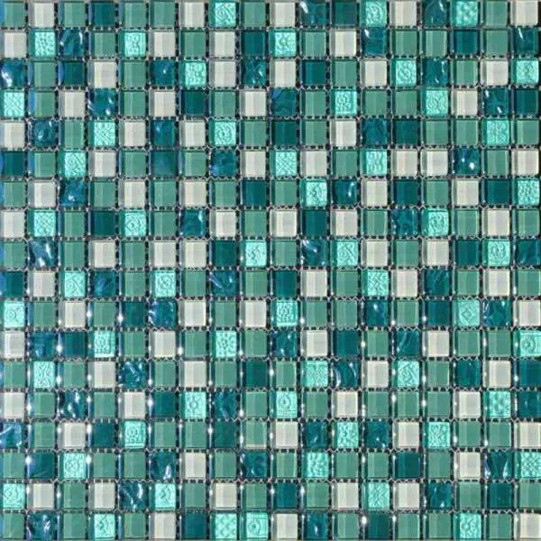 Stakleni mozaik zeleni 30x30cm 