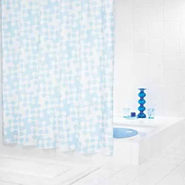 Puzzle Blue PVC zavesa za kupatilo 