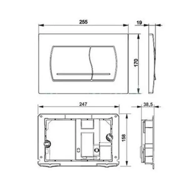 Tipka Za Vodokotlić 52B 