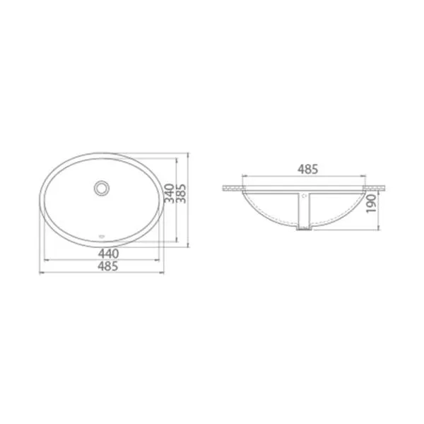 Podgradni Lavabo 42cm 70000 