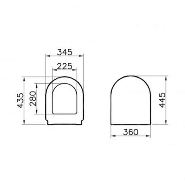 Vitra S50 WC daska slow close 