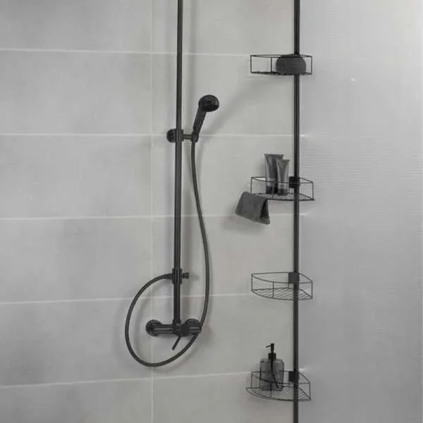 Dolcedo Black teleskopska ugaona polica 