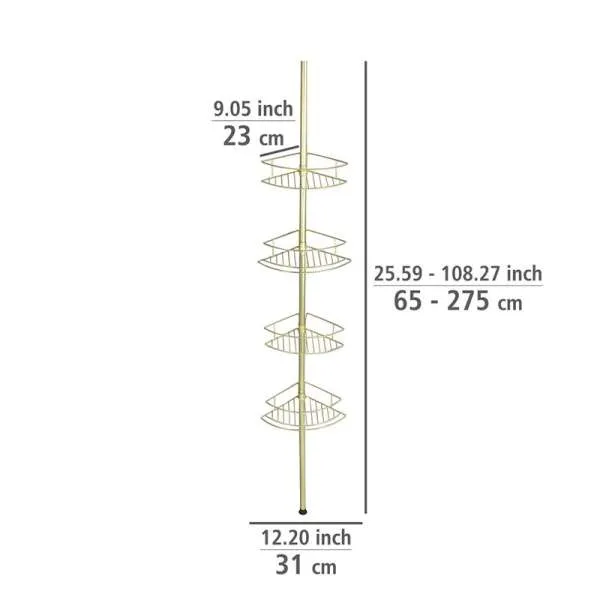 Dolcedo Gold teleskopska ugaona polica 