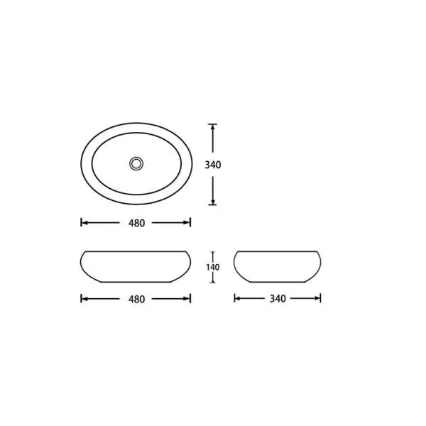 Santa Fe Gold nadgradni lavabo 