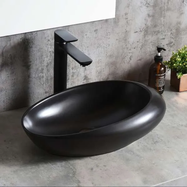 Salamanka mat crni nadgradni lavabo 
