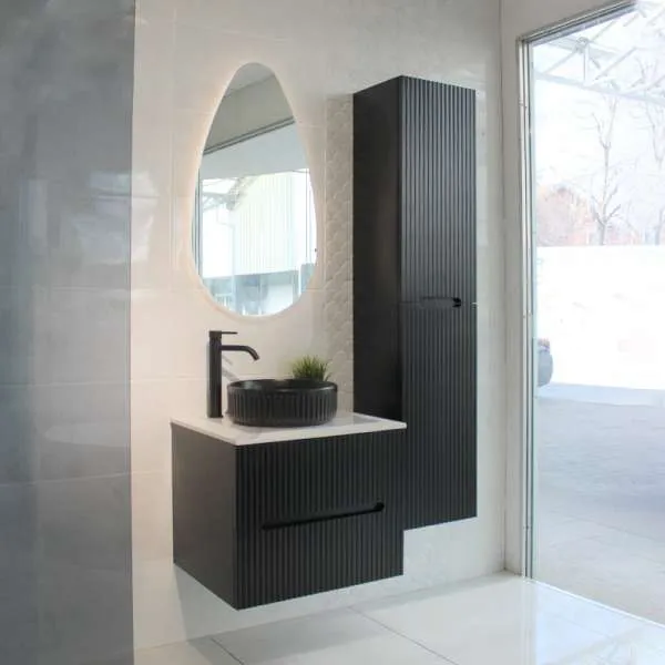 Parma ormarić za lavabo 60cm crni 