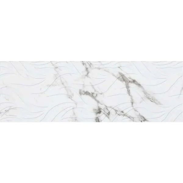 Marble Statuario Waves Onda 25x75cm 