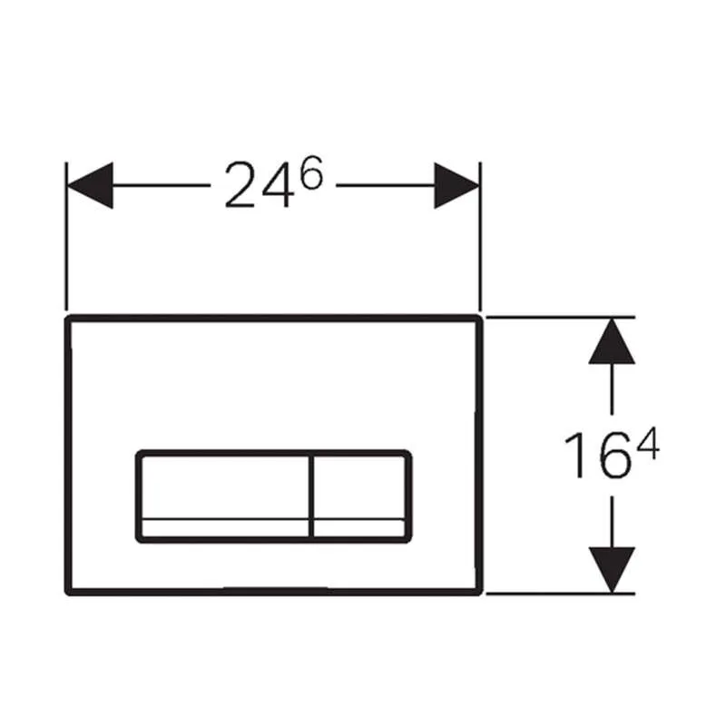 Geberit tipka Delta 51 alpsko bela 