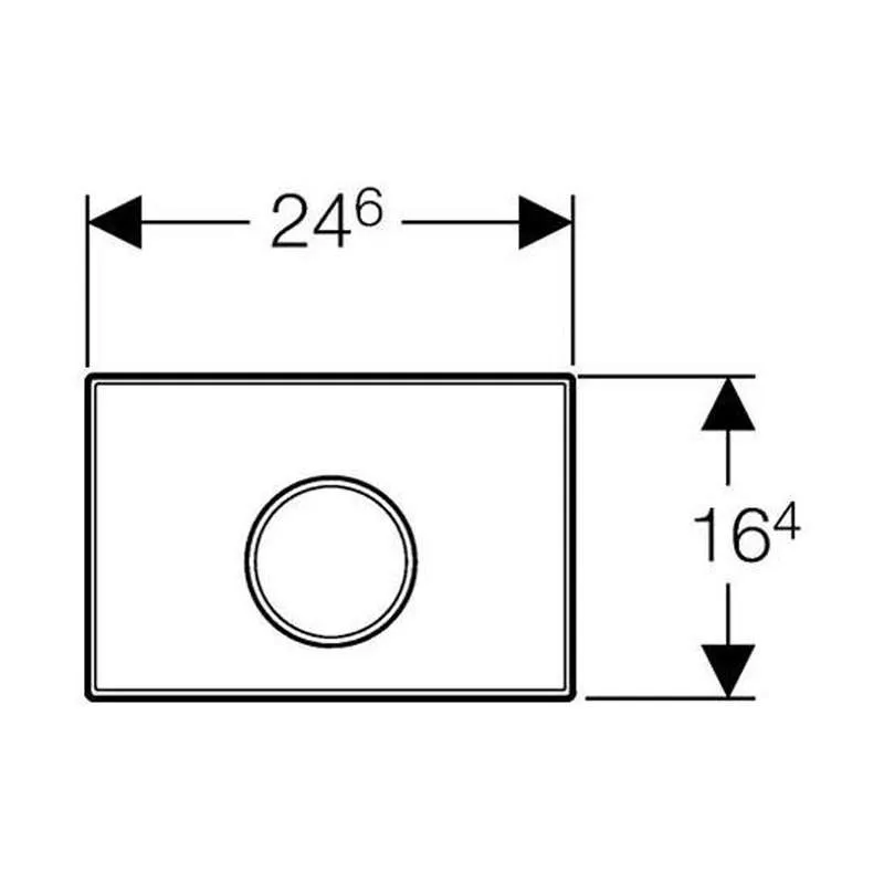 Geberit tipka Sigma 10 crna 