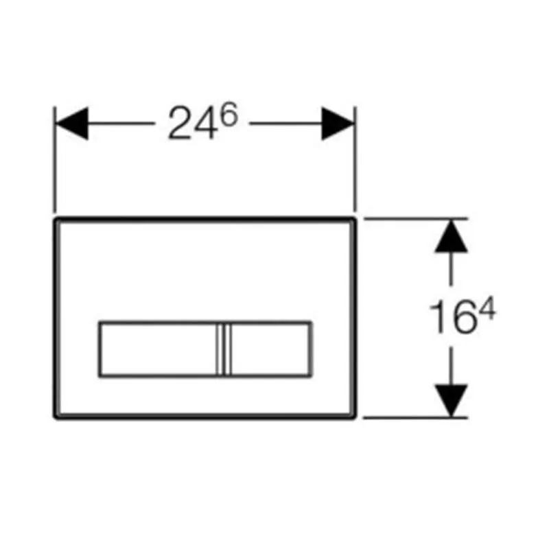 Geberit tipka Sigma 50 zeleno staklo 