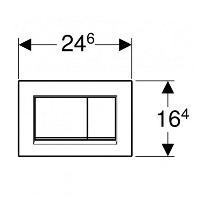 Geberit tipka Sigma 30 bela mat 