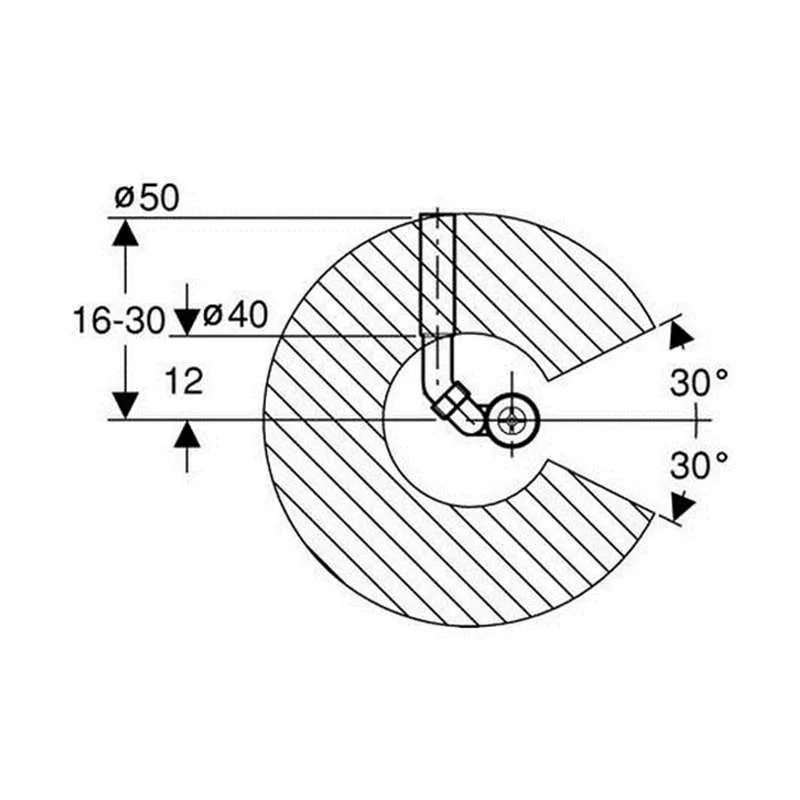 Geberit odvod za tuš kadu Ø50mm 