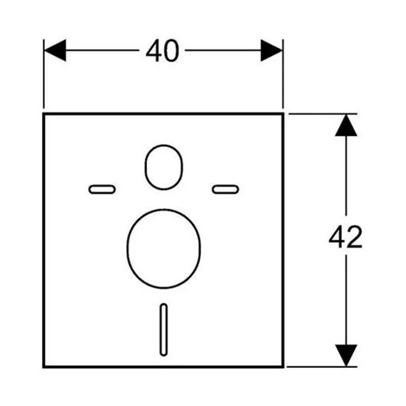 Geberit set zvučne izolacije za WC šolju 