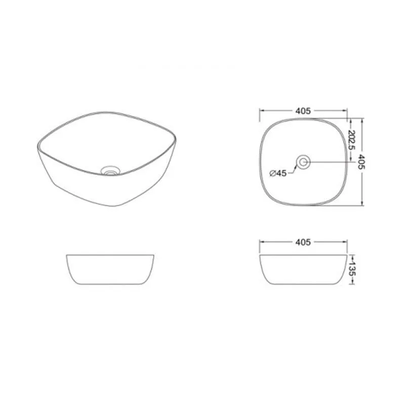 SKB/S 01 nadgradni lavabo 40.5cm 