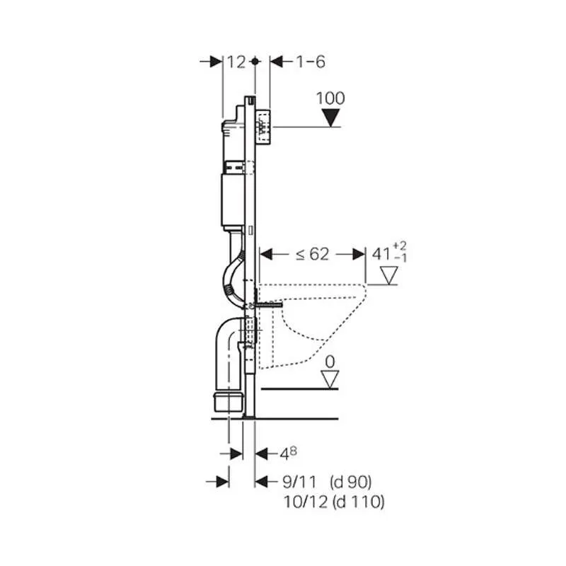 Geberit Duofix Delta Basic ugradni vodokotlić 458.103.00.1 