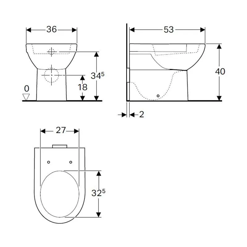Selnova baltik WC šolja back to wall 