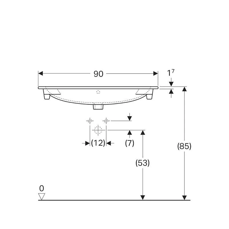 Acanto lavabo 90cm 
