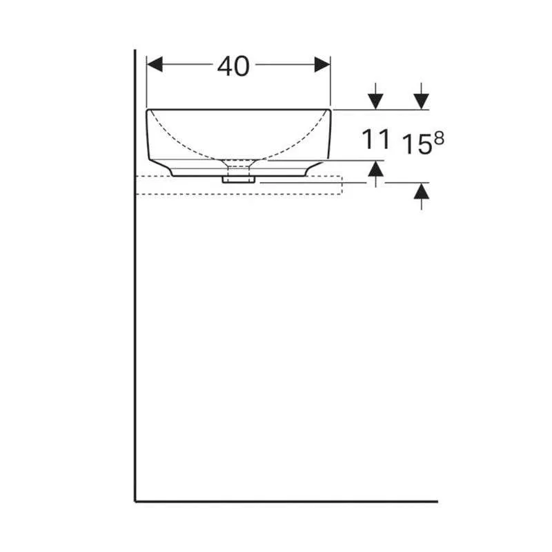 Variform ovalni lavabo 55cm 