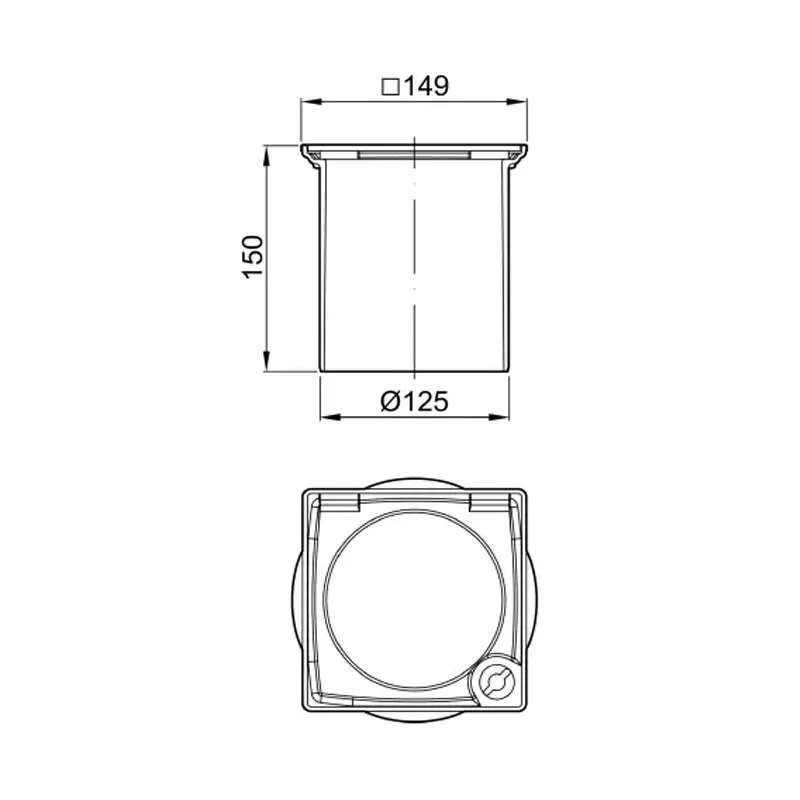 Aco EasyFlow gornji deo slivnika inox 
