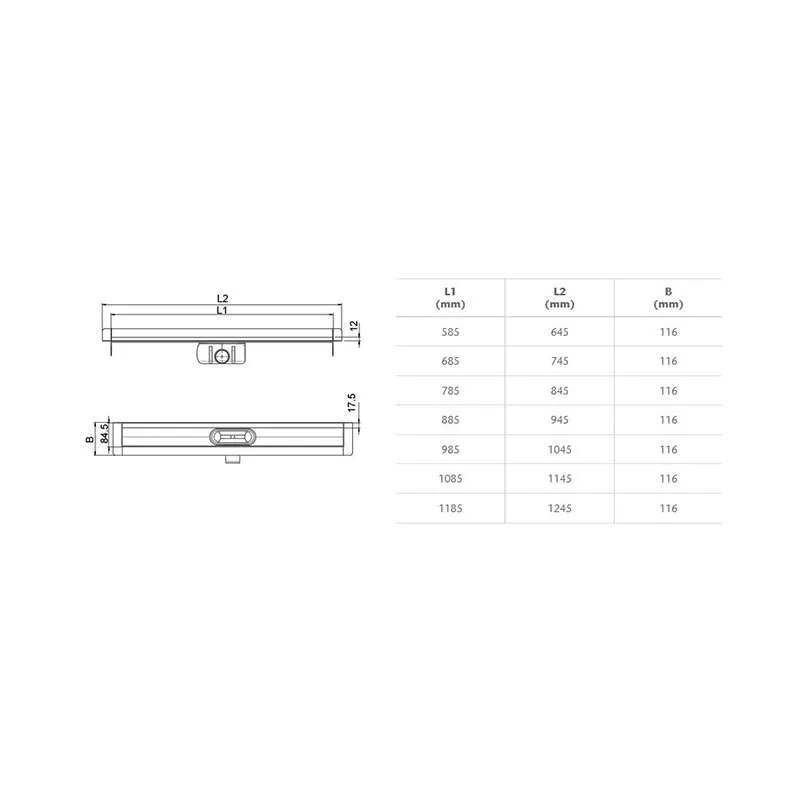 Aco ShowerDrain C telo kanala 685mm 