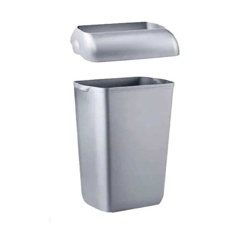 Podna kanta sa poklopcem 23l satinirana 