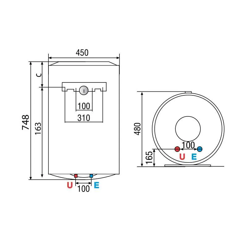 Ariston PRO1 R Inox 80l 