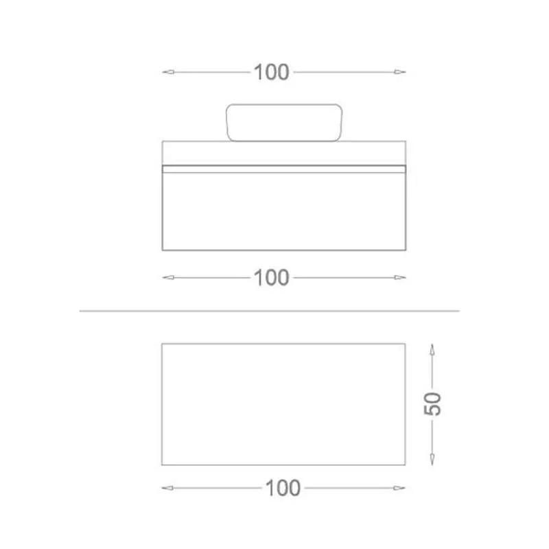 Moderno konzolni ormarić 100cm 