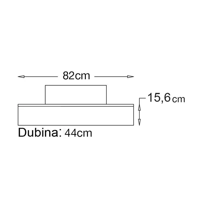 Toledo ploča za nadgradni lavabo 82cm 