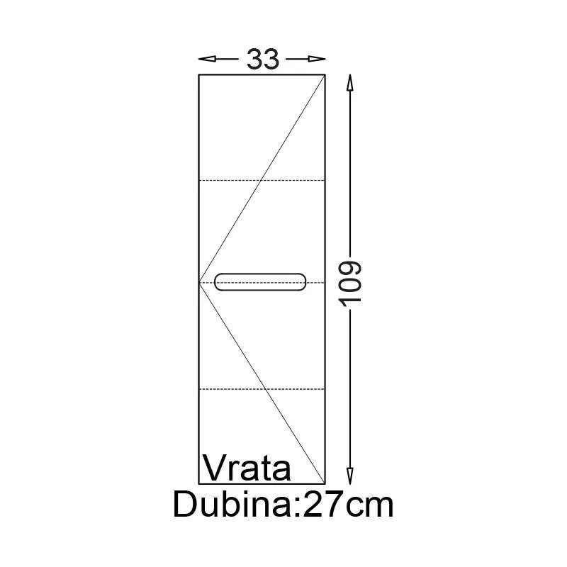 Toledo konzolna vertikala 33cm 