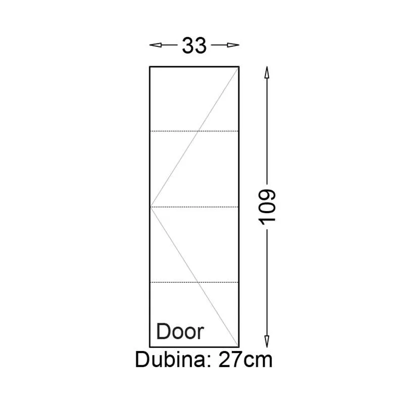 Karasu vertikala za kupatilo 33cm 