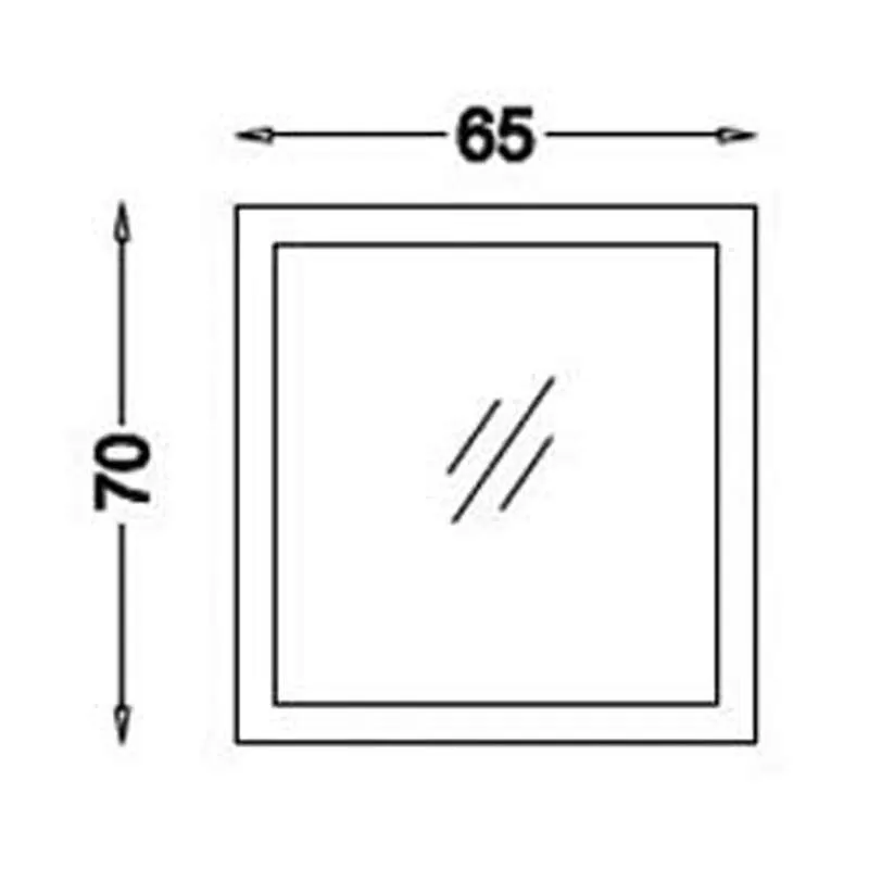 Ogledalo za kupatilo Gemlik 65x70cm 