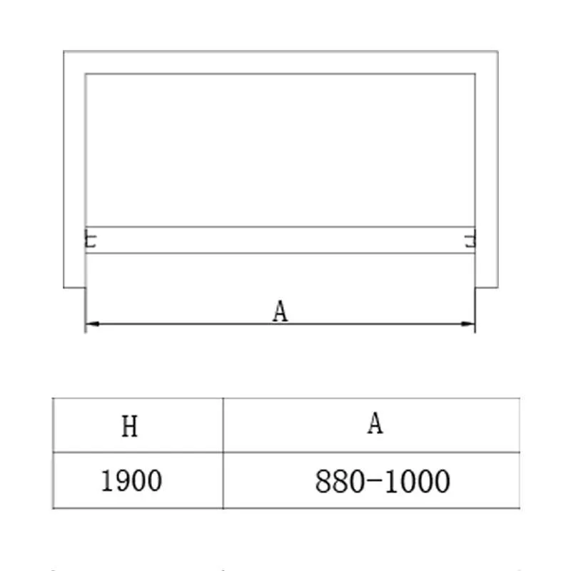 Tuš vrata BP5713SA 100cm 