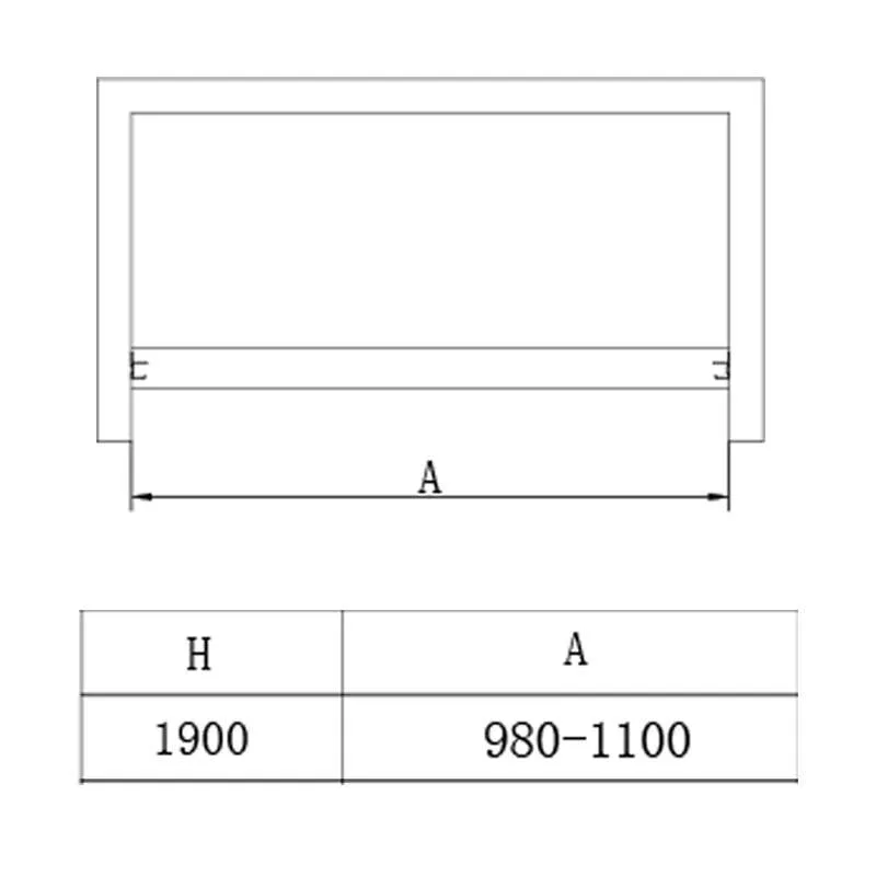 Tuš vrata BP5713SA 110cm 