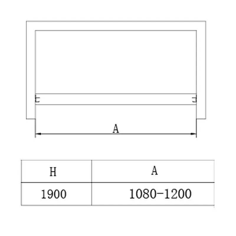 Tuš vrata BP5713SA 120cm 