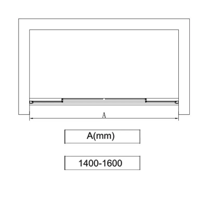 Tuš vrata BP5714SA 160cm 