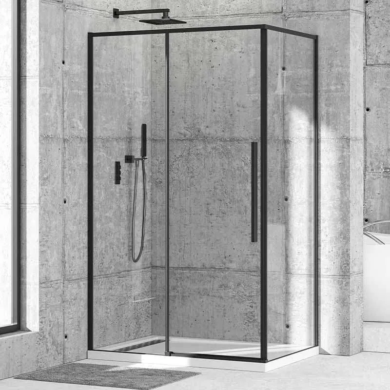 Tuš paravan Oto Black 80x100 