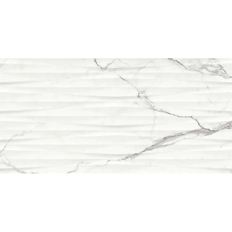 Ginevra White Structure Glossy Rett 29.8x59.8cm 