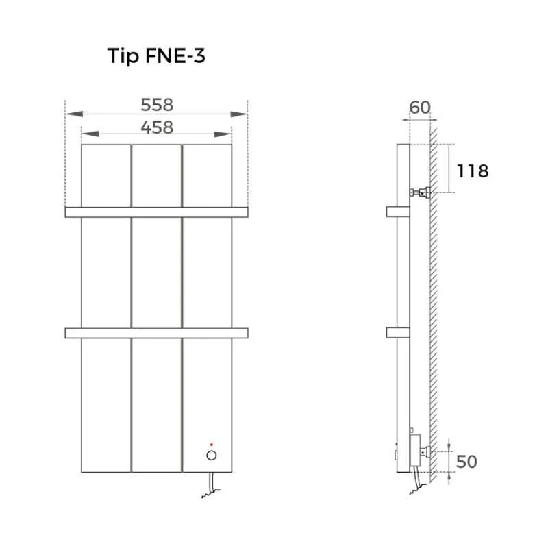 Radijator Finesa beli 55.8x80cm 