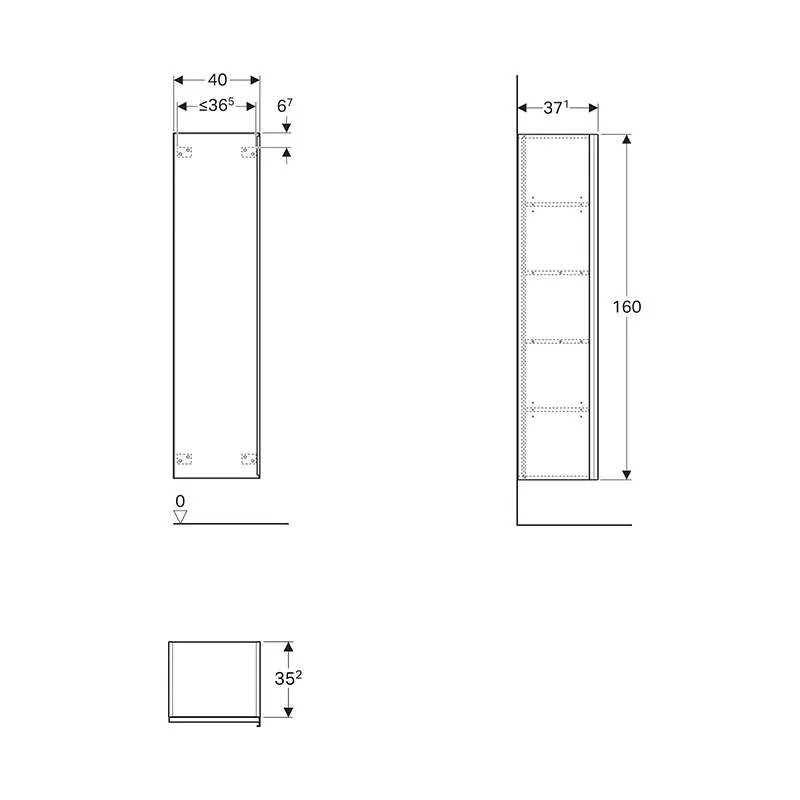 Citterio kupatilski set 120cm 