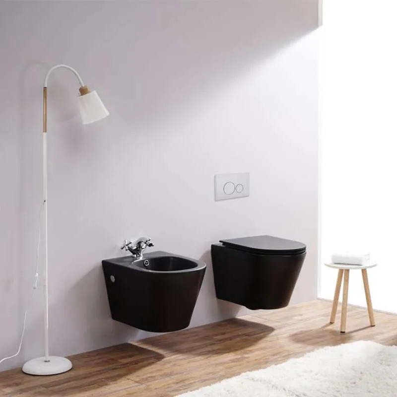 Free konzolni bide Black matt 