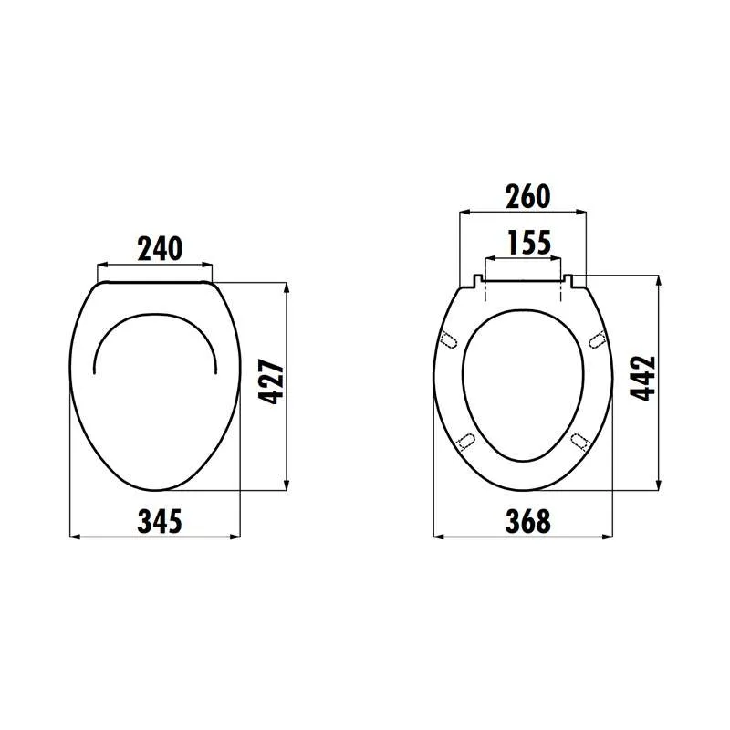Sedef Pitta WC daska plastične šarke 