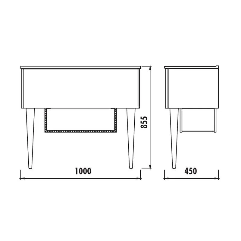 Zeon ormarić sa umivaonikom 100cm 