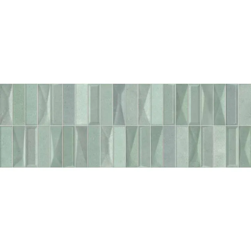 Ancona Green Geometric 20x60cm 