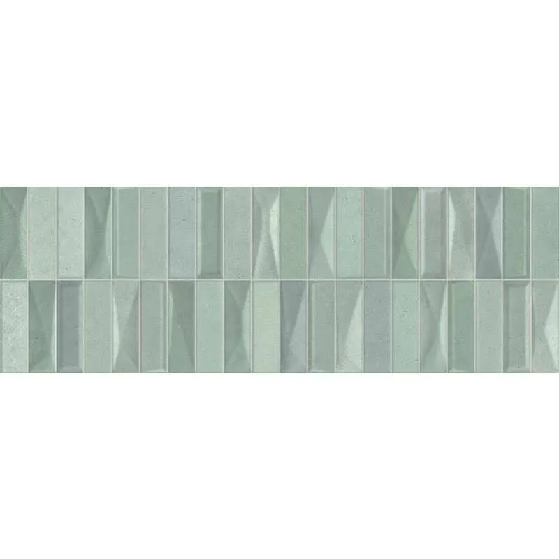 Ancona Green Geometric 20x60cm 