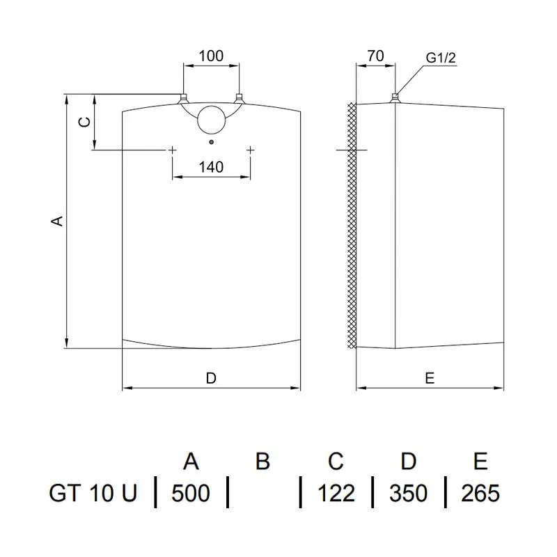 Gorenje bojler Small Plus 10l GTU niskomontažni 
