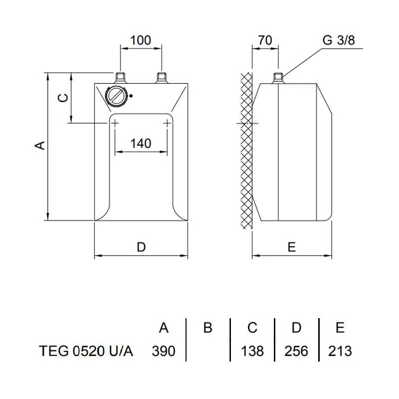 Gorenje bojler Small 5l TEG niskomontažni 