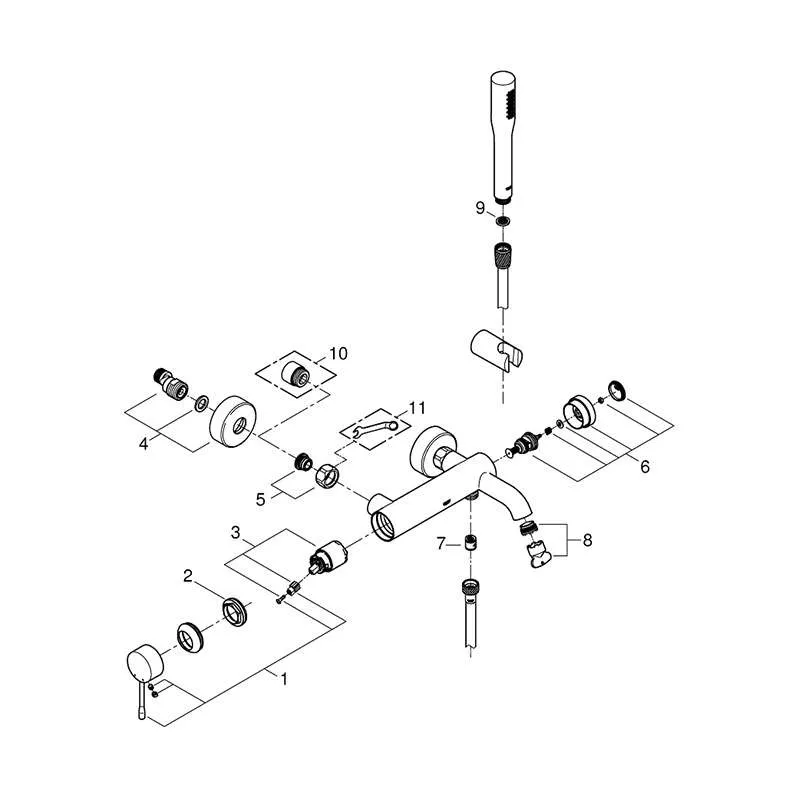 Essence baterija za kadu set 