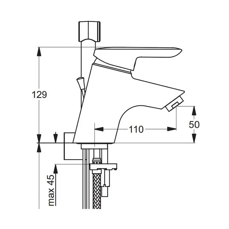 Skanmix baterija za lavabo 